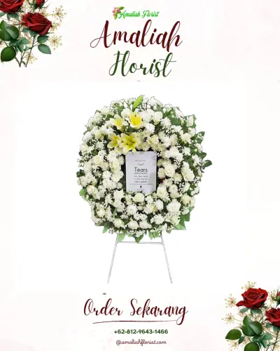 Krans Bunga Duka Cita di Tegalmulya